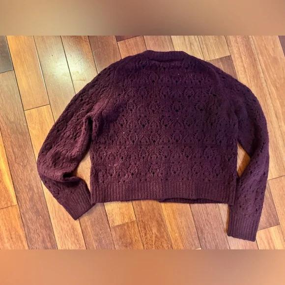 Madewell Pointelle-Stitch Cardigan in Cotton Blend - Picture 5 of 6